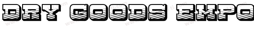 Dry Goods Emporium J字体转换